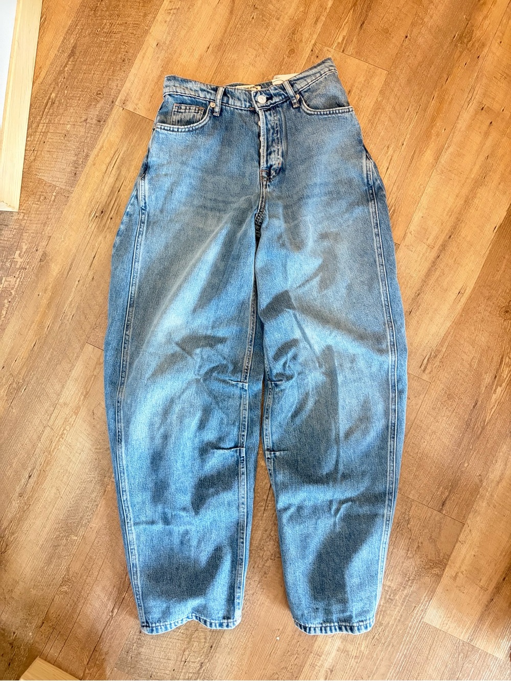 Free People Barrel Jeans